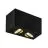 SLV Triledo Double Ceiling Light Aluminium Black 14W 1300lm 38D - 830 Warm White