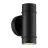 Nordlux Artilus Wall Light Aluminium and Glass Black | IP54 - Suitable for 2x GU10