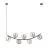 Emibig Pendant Ritz Steel Black | Suitable for 7x E14 - Max 10W