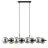 Emibig Pendant Rory Steel Black | Suitable for 8x E14 - Max 10W