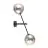 Emibig Wall Light Linear Steel Black | Suitable for 2x E14 - Max 10W