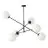 Emibig Pendant Linear Steel Black | Suitable for 6x E14 - Max 10W