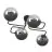 Emibig Ceiling Light Brendi Steel Black | Suitable for 4x E14 - Max 10W