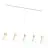 Emibig Pendant Rosa Steel White | Suitable for 5x E27 - Max 15W