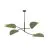 Emibig Ceiling Light Lotus Steel Black | Suitable for 4x E14 - Max 10W