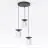 Emibig Pendant Ego Steel Grey | Suitable for 3x E14 - Max 10W