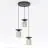 Emibig Pendant Ego Steel Brown | Suitable for 3x E14 - Max 10W