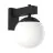 Eglo Wall Light Bufalata Steel Black | IP54 - Suitable for 1x E27